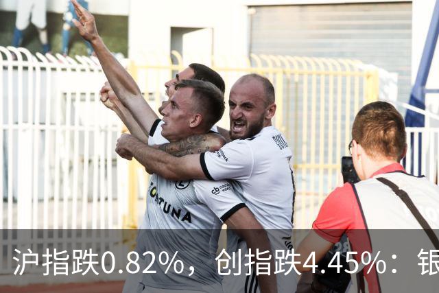 沪指跌0.82%，创指跌4.45%：银行股再度逆势大涨