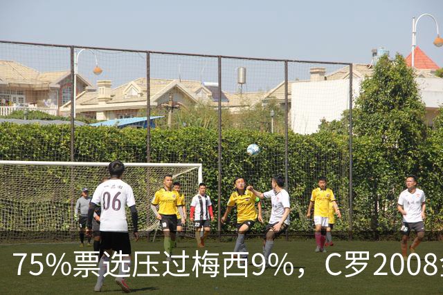 75%票选压过梅西9%，C罗2008金球奖获评历史最佳